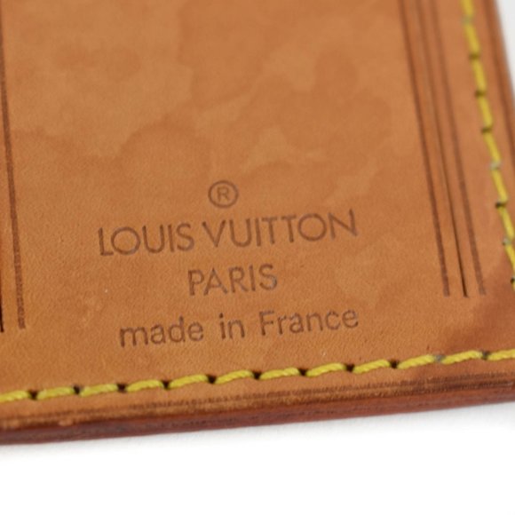 LOUIS VUITTON: Tan, Vachetta Leather & Logo, Luggage Tag & Keepall Set (sf) - Picture 2 of 6